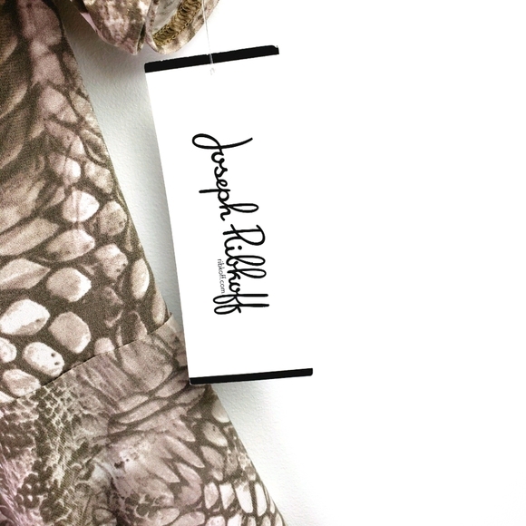 Joseph Ribkoff Snake Print Handkerchief Dress Sz 8 - Picture 7 of 9